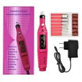 Electric Nail Drill File Machine Electric Manicure Machine Nail Drill Bits Kit Nail File Art Tool Pedicure Gel Polish Remover Portable Electric Acrylic Nail Drill File Buffer Machine Kit