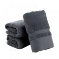 100% Cotton Absorbent Hair Face Towels Ultra Soft Hand Bath Thick Solid Towel Bathroom Gray