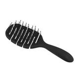 Unique Bargains Wet Hair Brush Speed Dry Hair Brush with Vented Design Vent Hair Brush for Women Men Black