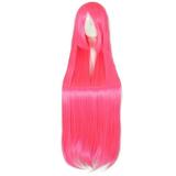 Unique Bargains Wigs for Women 39 Rose Red Wigs with Wig Cap