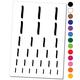 Number 1 One Felt Marker Font Water Resistant Temporary Tattoo Set Fake Body Art Collection - White