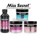 Mia Secret Liquid Monomer 4 oz and Powder 2 oz x 3 (NATURAL PINK + CLEAR + PINK)