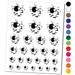 Bowling Ball Knocking Over Bowling Pins Water Resistant Temporary Tattoo Set Fake Body Art Collection - Dark Green