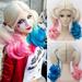 Hair Extensions Batman Suicide Squad Harley Quinn Cosplay Wig Pink Blue Gradient Hair Fast Shipping