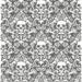 NuWallpaper Skulls Grey Fieri Novelty Peel & Stick Wallpaper