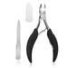 Toe Nail Clippers for Thick Ingrown Toenails Heavy Duty Podiatrist Toenail Clipper with Easy Grip Handle Stainless Steel Nails Scissors for Seniors Men Adults (Included One Nail File)