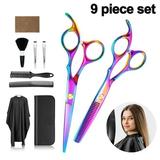 Hairdressing Scissors Scissors Sets Stainless Steel Thinning Scissors Hairdressing Scissors Thinning and Texturing Scissors. Professional Hair Dressing Sets.