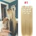 New Fashion Sexy Women Wig Clip In Hair Extension Long Straight False Hairs 16 Clips Hairpiece Lady Girl Wigs Gift