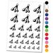 Measuring Spoons Baking Cooking Water Resistant Temporary Tattoo Set Fake Body Art Collection - White