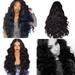 Follure Women s Wave Synthetic Long Wig Wigs Fashion Black Hair Curly Wig wig