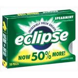 Eclipse Spearmint Sugarfree Gum - 8 count per pack -- 18 packs per case.