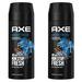 2 Pack Axe Anarchy for Him Mens Deodorant Body Spray 150 ml
