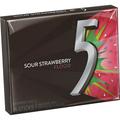 (Price/case)Five Sour Strawberry Gum 15 Pieces - 10 Per Pack - 12 Packs Per Case