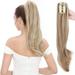 Sego Long Thick Claw Ponytail Hair Extension Synthetic Curly Real Hair Piece Big Wave Clip in Hair Extensions For Women