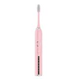 Electric Toothbrush With Smart Timer 5 Modes 2 Brush Heads Whitening Power Rechargeable Toothbrush For Adults And Kids