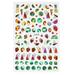 HSMQHJWE Toe Nail Correction Patch Summer Stickers Decals Decorations 3D Fruit Self Adhesive Supplies Leaves Pineapples Strawberries Fruit Small Fresh Finger Nail Polish Sets for Women