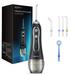 Cordless Water Flosser for Teeth 300ML Portable Water Tooth Cleaning Pick Dental Oral Irrigator with 5 Tips Rechargeable IPX7 Waterproof for Home