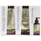 Macadamia Professional Nourishing Moisture Shampoo Conditioner & Oil Treatment - 3 Pc Kit 0.34oz Shampoo 0.34oz Conditioner 0.17oz Oil Treatment