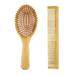 HGYCPP 2Pcs Bamboo Hair Combs Set Detangling Hairbrush for Women Men Reduce Frizz Massage Scalp