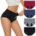 WOXINDA 4 Pieces High Waist Leakproof Underwear For Women Plus Size Panties Leak Proof Menstrual Panties Pants My Most Recent Orders Barely There Panties for Women