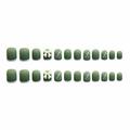 HSMQHJWE Extended Nail Tips for Acrylic Nails Nail Patch White Butterfly Wear Nail Nail Green Nail Patch Finished Nail Patch Nail Patch Press Press On Nails Stick On Nails Full Gel Nail Press on Poli