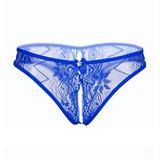 iOPQO Intimates period underwear for women Women Thongs G Strings y Panties Underwear Lace Erotic Transparent Panties Blue One Size