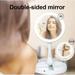 Makeup Mirror with LED Light Up Mirror 10X Magnifying Round Make Up Mirror LED Lighted Illuminated Cosmetic Mirror Desk Free Standing Portable by PAKASEPT