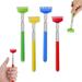 Portable Telescopic Metal Back Scratchers 4 Pack Multi-Colored Back Scratchers for Itch Relief Extendable Hand Massager with Rubber Handles for Men Women