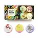 4 Pcs Organic & Natural Bath Bombs Handmade Bubble Bath Bomb Gift Set Spa Moisturizes Bubble Bath Salts Exfoliating Stress Relief Bathroom Cleaning Soap Perfect Gift idea for Women