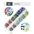 Flat Bottom Shaped Diamond Colored Glass Diamond Nail Art Jewelry Diamond