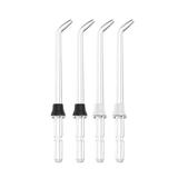 4PCS Water Flosser Tip Professional Refill Head Indoor Household Bathroom Accessories Replacement for Waterpik WP-100 White + Black