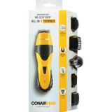 ConairMAN All-in-One Beard Trimmer for Men for Face Nose and Ear Hair Trimmer 6 piece Men s Grooming Kit Cordless/Rechargeable Recharagable Yellow/Black