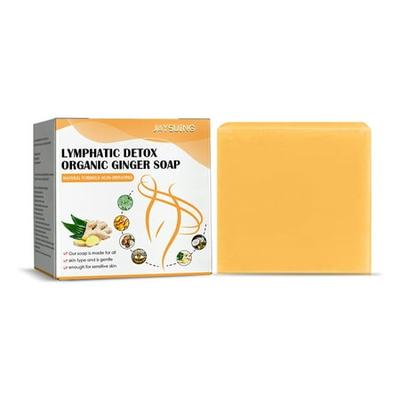 Lymphatic Detox Organic Ginger Soap Massage Body Conditioning Slimming Body Belly Waist Sleep Improve Fat Burning Losing Weight Health Care Household Supplies