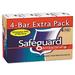 Safeguard Antibacterial Deodorant Bar Soap Beige - 4 Oz 4 Ea 2 Pack
