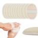 Deago 4 Packs Exfoliating Loofah Sponge Pads Natural Loofa Sponge Scrubber Body Glove Close Skin for Men and Women Perfect for Bath Spa and Shower