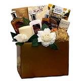 Caramel and Cream Spa Gift Basket with Treats - Perfect for Birthdays Christmas or Any Occasion