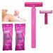 2 Packs 20 Ct Women s Razors Disposable Twin Blade Hair Removal Shaver Pink