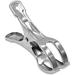 Beach towel clip stainless steel 10-piece set 4.3 inch large heavy metal clothespin windproof clip clothespin hanger can be used in lounges cruise ships swimming pools boat blankets