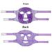 Dicasser Cooling Ice Face Mask for Reducing Puffiness Sinus Redness Pain Relief Dark Circles Migraine Hot/Cold Pack with Soft Plush Backing Purple(1*Face Mask)