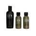 American Crew Travel Grooming Kit (3-In-1 3.3 oz Precision Shave Gel 1.7 oz & Post-Shave Cooling Lotion 1.7 oz)