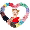 200 Pieces Hair Ties Casewin Elastic Hairbands Ponytail Holders Hair Tie Multicolor 2mm Hair Bands No Crease Hair Elastics Small Ponytail Holders Hair Accessories for Kids Girls Infants Toddlers