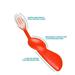 RADIUS Kidz Toothbrush Children s Right Hand BPA Free ADA Accepted Designed to Clean Teeth & Gums for Children 6 Years & Up - Orange