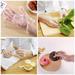 Disposable Food Preparation Gloves - 100 Pieces of Plastic Food Safety Disposable Gloves Food Processing Transparent one size suitable for most people