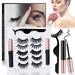 Cosprof 5 Pairs Magnetic Eyelashes with Eyeliner Kit Natural Look Waterproof Lashes Easy to Wear Magnetic False Lashes with 2 Pcs Eyeliner