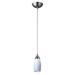 Elk Home Milan 3 Wide 1-Light Pendant - Satin Nickel with Simple White Glass (LED)