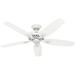 Hunter Builder Elite 52 Indoor Home Ceiling Fan with Pull Chain Control White