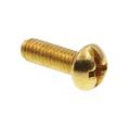 Prime-Line 9003476 Machine Screws Round Head Phillips/Slotted Combination Drive #8-32 X 1/2 in. Solid Brass 100-Pack