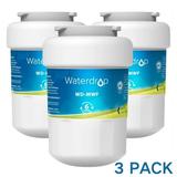 Waterdrop MWF Water Filter Compatible with GEÂ® SmartWater MWF MWFINT MWFP MWFA GWF HDX FMG-1 GSE25GSHECSS WFC1201 Kenmore 9991 NSF 42 Certified to Reduce 99% Lead 3 Pack