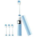 Pursonic S53-BL Portable Sonic Toothbrush in Blue with 3 Brush Heads