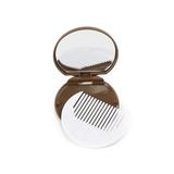 1pcs Cute Chocolate Cookie Shaped Fashion Design Makeup Mirror with 1 Comb Cookie Chocolate Compact Accessory